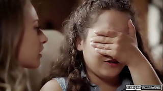 StraightTaboo.com - Brunette lets the nerd stud who posted pornography videos plumb her so he deletes them.The small boobies babe deepthroats his trunk and he eats her pussy.Then is fucked